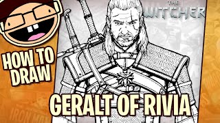 How to Draw GERALT OF RIVIA The Witcher  Narrated StepbyStep Tutorial [upl. by Mik]