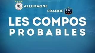 AllemagneFrance  les compositions probables [upl. by Claudian191]