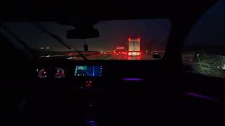 Cinematic Drive by Rain  Relax Aesthetic Cockpit View  Intake Sound only [upl. by Llieno]