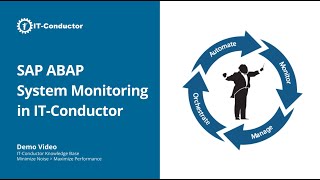 ITConductor Demo  SAP ABAP System Monitoring [upl. by Aitnic811]