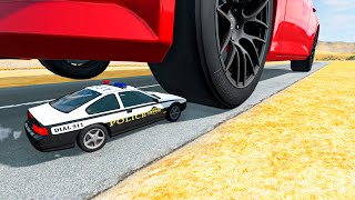 Satisfying cars vs Huge wheel crashes  SN2 188  BeamNG drive Live [upl. by Kletter792]