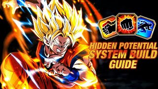 HOW TO BUILD HIDDEN POTENTIAL GUIDE INT SSJ2 GOKU ANGEL DBZ Dokkan Battle [upl. by Shirl]