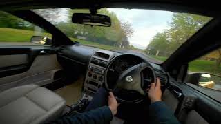 2001 Vauxhall Astra Bertone Convertible POV DRIVING 18 Petrol BARN FIND [upl. by Charyl269]