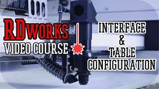 RDworks interface and working table configuration  First tutorial of RDworks  RDcam video course [upl. by Lemon362]