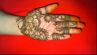 Front hand Mehandi easy and beautiful  best mehndi design [upl. by Lyrradal]