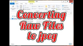 Converting RAW Files RAF to JPEG  FUJIFILM  TAGALOG [upl. by Alcinia213]