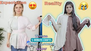 TESTING OUT VIRAL CLOTHING HACK👗 by 5 minute crafts  Jennis Hacks [upl. by Aniroz739]