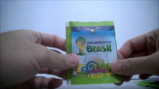 021 Unboxing Figurinhas da Copa do Mundo 2014  Panini [upl. by Feeley]