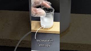 Spontaneous Endothermic Reaction Freezes Water [upl. by Lorac900]