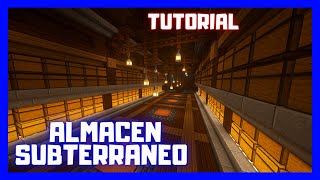 ✅COMO Hacer un ALMACEN Subterráneo MASIVO en minecraft tutorial [upl. by Salamanca]