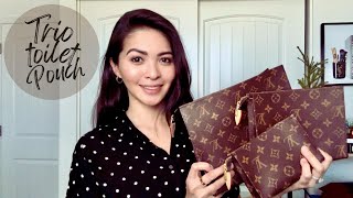 Trio toilet pouch review  updated toiletry pouches from LV  2024 [upl. by Rhiamon]