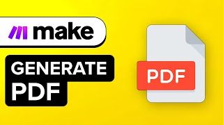 How to Generate PDF file in Makecom [upl. by Rebmac678]