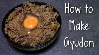 How to Make Gyudon☆美味しい牛丼 [upl. by Novaat]