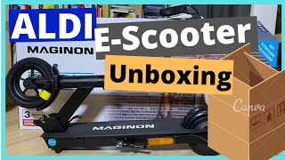 Unboxing ALDI  Maginon Street One EScooter [upl. by Misti]