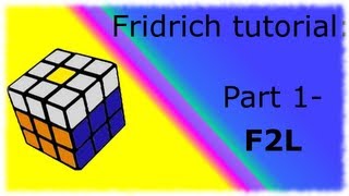 Fridrich method Tutorial  Part One  F2L [upl. by Nisen885]