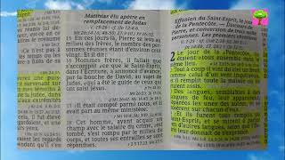 Baptisés Du SaintEsprit  Actes Chapitre 1  Apprendre Le Français  Lire La Bible WithNoushs1hr [upl. by Laubin752]