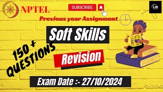 Soft Skills Previous Year Assignment  NPTEL Exam Preparation  Learn in brief [upl. by Moclam]