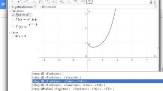 GeoGebra tangenter derivata och integraler [upl. by Alric]