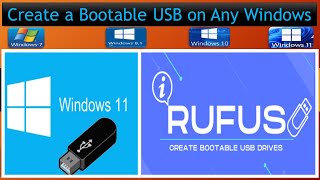 How to Create a Bootable USB Windows  Win 7811011 USB Drive in 5 Minutes  Rufus Bootable 2024 [upl. by Bianka723]