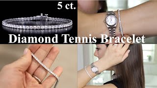 Costco Diamond 5 ct Tennis Bracelet Review amp Unboxing  4200 [upl. by Ariaz924]