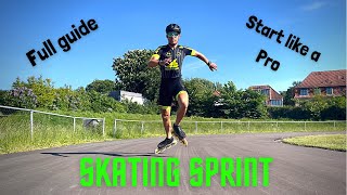 Skating Sprint  Full training to Start and Sprint like a pro inline skater [upl. by Ennovaj]