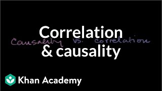 Correlation and causality  Statistical studies  Probability and Statistics  Khan Academy [upl. by Aved]