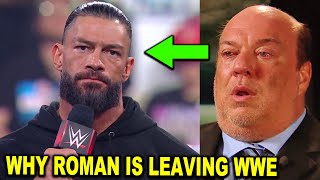 Why Roman Reigns is Leaving WWE After WrestleMania 40 as He Quits and Retires  WWE News April 2024 [upl. by Inalak929]