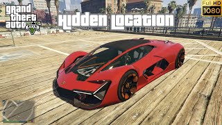 GTA 5  Secret Location of Lamborghini Terzo Millennio  Gta 5 Car Glitch [upl. by Hesoj]