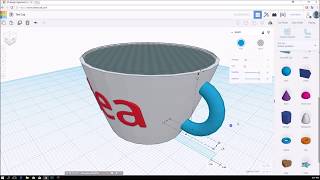 Tinkercad  Beginner Tea Cup Modeling [upl. by Essilem]