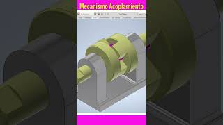 Mecanismo Acoplamiento 2 dibujos engineering drawing animation machine [upl. by Pauly]