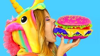 9 Amazing Unicorn Fast Food Recipes [upl. by Yelyah]