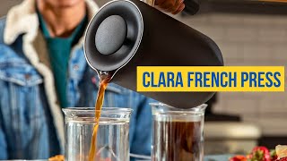 Fellow Clara Insulated Coffee Maker  Portable French Press Stainless Steel  Best French Press [upl. by Jill]