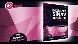 İNGİLİZCE SINAV TEKNİKLERİ 49 BASKI Neler Yeni Ahmet AKIN [upl. by Jaime849]