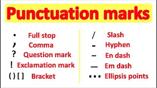 PUNCTUATION 📚  English Grammar  How to use punctuation correctly [upl. by Nauqaj]