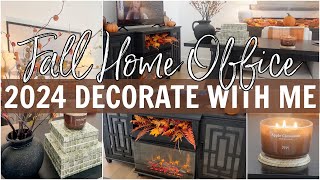 2024 FALL DECORATE WITH ME  HOME OFFICE  Creating a COZY and WARM ENVIORNMENT that I want to be in [upl. by Reisinger704]