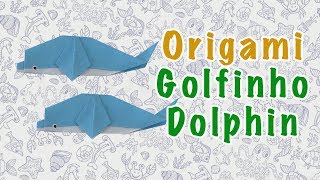 Dobraduras de Animais GOLFINHODolphin Origami  Passo a Passo [upl. by Vijnas]