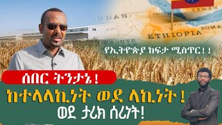 ልዮ ትንታኔ‼ ከተላላኪነት ወደ ላኪነት ወደ ታሪክ ሰሪነት‼️ የኢትዮጵያ ከፍታ ሚስጥር [upl. by Jessica]