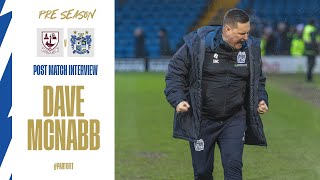 DAVE MCNABB PRESEASON  Emley AFC  Post Match Interview  Bury FC [upl. by Hastie616]