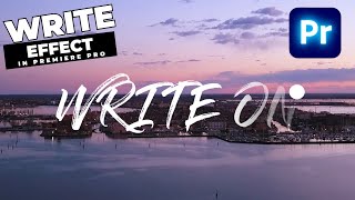 Handwriting WRITE ON Effect Tutorial In Premiere Pro [upl. by Geibel311]