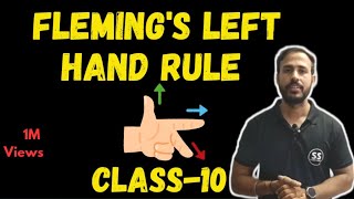 Flemings Left Hand Rule  Magnetic effect of electric current  CBSE  ICSE  Class 10 [upl. by Ecyarg276]