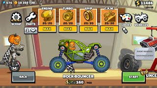 Hill Climb Racing 2  NEW VEHICLE ROCK BOUNCER GAMEPLAY [upl. by Erminia]