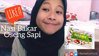 NASI BAKAR OSENG SAPI DI BOX [upl. by Rapsac37]