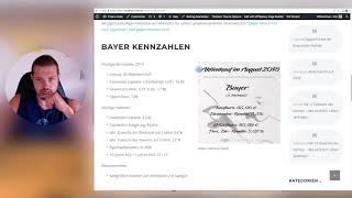 Aktienkauf August 2018  Bayer AG [upl. by Ariik]