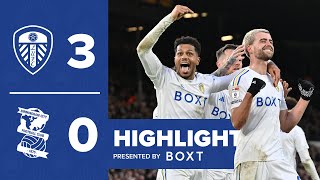 Highlights  Leeds United 30 Birmingham City  Bamford James and Summerville goals [upl. by Zeba]