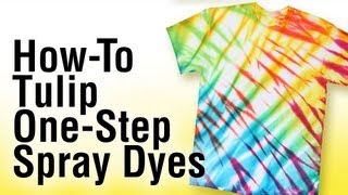 Howto Tie Dye using Tulip OneStep Spray Dye [upl. by Lesslie]