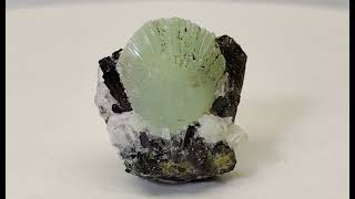 Prehnite with Epidote crystals and Gypsum 2 [upl. by Mauldon59]