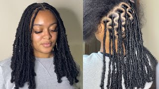 New Method  How to get flat faux locs  soft locs  Tips for beginners [upl. by Charlotta]