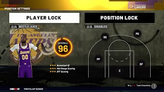 HOW TO USE PLAYER LOCK amp POSITION LOCK IN NBA 2K21 MyLEAGUE PS4 amp XBOX ONE [upl. by Aramac]