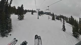 Sacajawea lift at Grand Targhee 20 March 2023 [upl. by Apfelstadt]