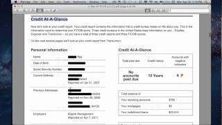 Consumer Credit My Fico Transunion Credit Report Tutorial [upl. by Ttennaej]